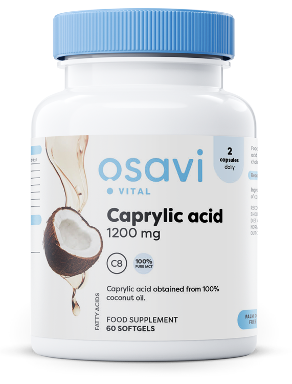Osavi Kwas Kaprylowy 1200mg 60 kapsułek