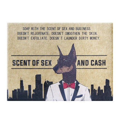 LaQ Man Doberman Bar Soap for Guys with Activated Charcoal 85g