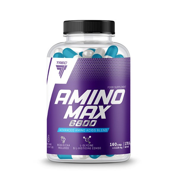 Trec Nutrition Amino Max 6800 Amino Acid Complex 160 Capsules