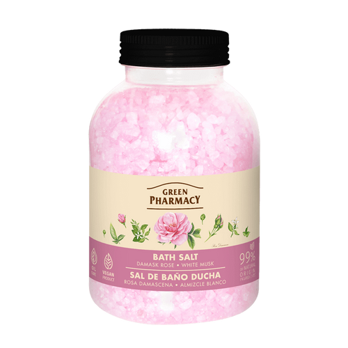 Green Pharmacy Bath Salts Damask Rose and White Musk 1000g