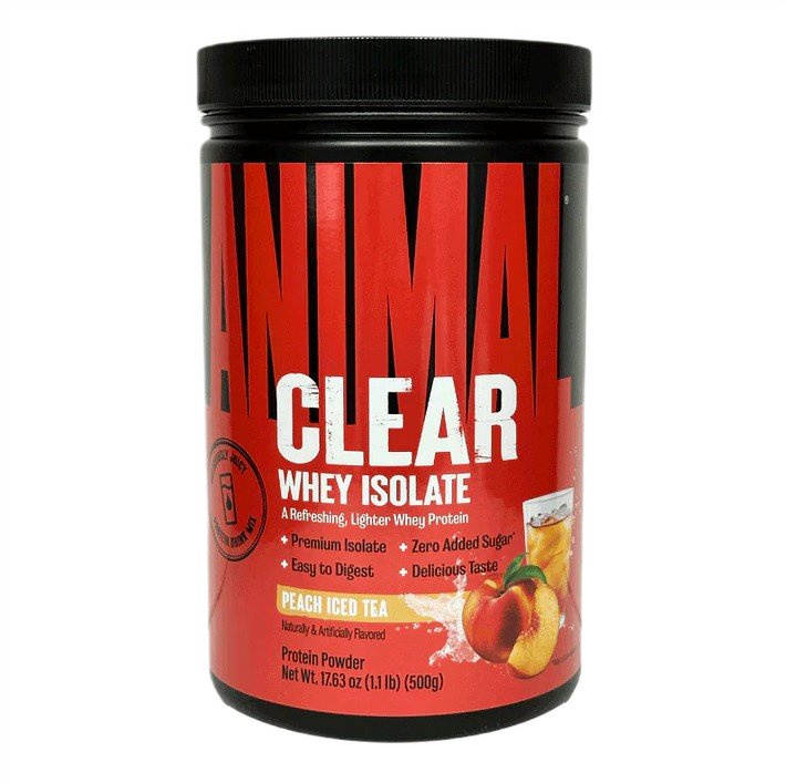 Animal Clear Whey Isolate Odżywka Białkowa Brzoskwiniowa Herbata 500g