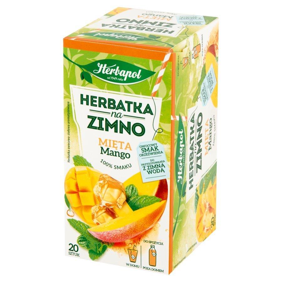 Herbapol Herbatka na Zimno Mięta Mango Owocowy Smak 20x1.8g