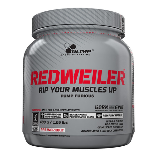 Olimp RedWeiler Red Punch Przedtreningówka na Pompę i Energię 480g