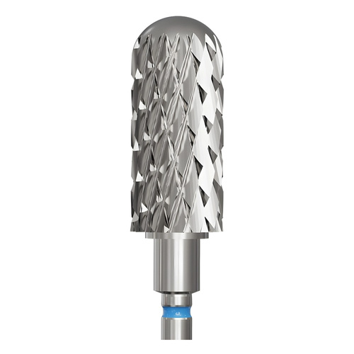 IQ Nails Frez Węglik Wolframu Zaokrąglony Cylinder Standardowe Nacięcie poprzeczne 6mm do Usuwania Żelu i Akrylu Hybrydowego 147.190.060 1 Sztuka