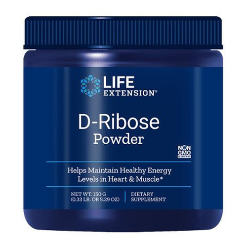 Life Extension D-Ribose Powder for Cellular Energy and Heart Health 150g