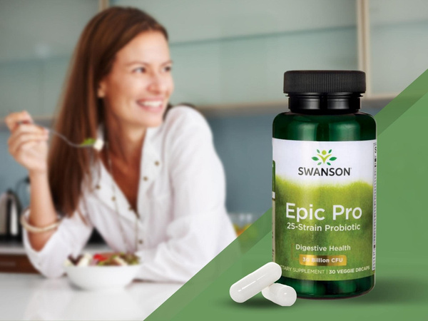 Swanson Epic Pro 25-Strain Probiotic na Jelita i Odporność 30 Kapsułek