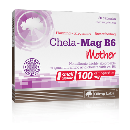 Olimp Chela-Mag B6 dla Mam i Kobiet w Ciąży z Magnezem 100mg 30 Kapsułek