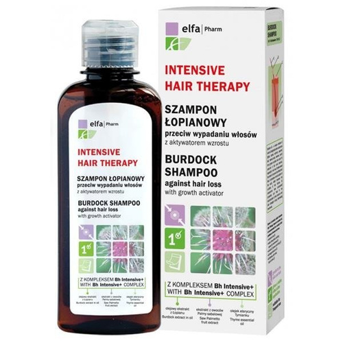 Intensive Hair Therapy Burdock Shampoo with Bh Intensive + Complex against Hair Loss with Growth Activator 200ml