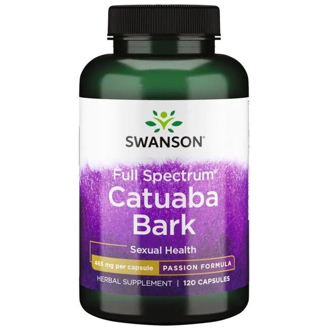 Swanson Catuaba Bark 465mg for Sexual Health Support 120 Capsules