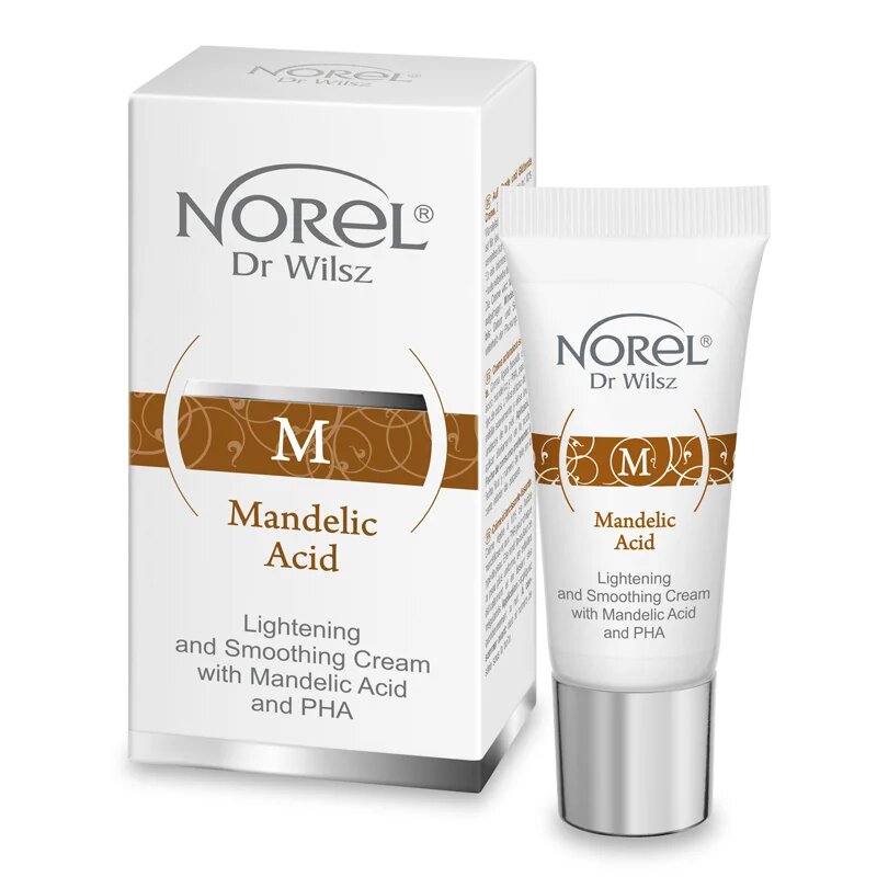 Norel Mandelic Acid Rozjaśniająco Wygładzający Krem z Kwasem Migdałowym i PHA 15ml