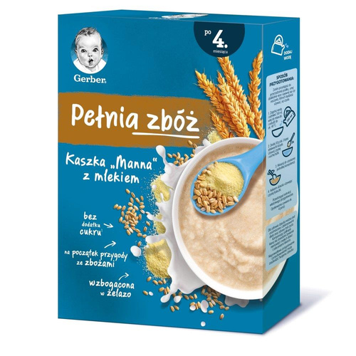 Gerber Cereals Richness Semolina Porridge with Milk for Infants after 4 Months 200g