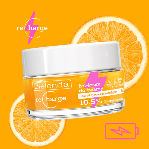 Bielenda Recharge Boost Nawilżająco-Rozświetlający Żel-Krem 4w1 50ml