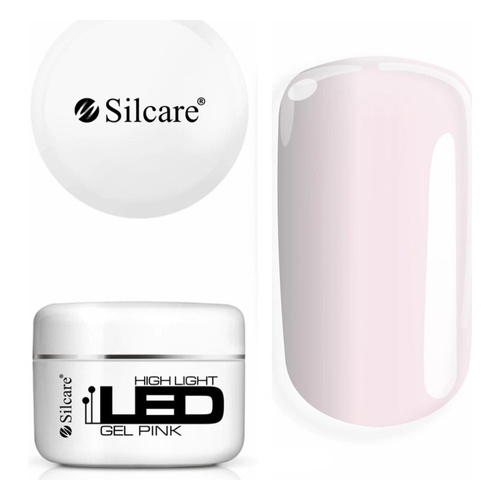 Silcare High Light LED różowy żel budujący Pink 100g