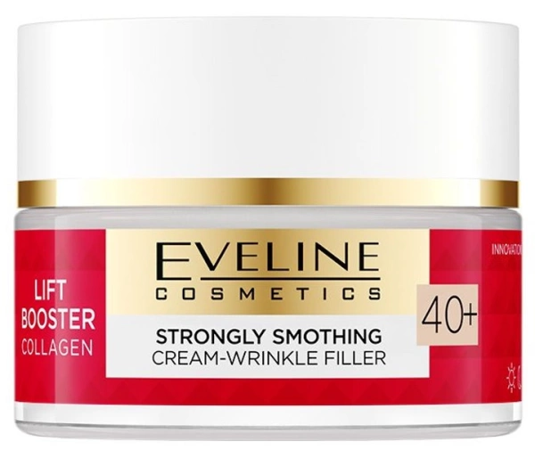 Eveline Lift Booster Collagen Silnie Wygładzający Krem-Wypełniacz Zmarszczek 40+ na Dzień i na Noc 50ml