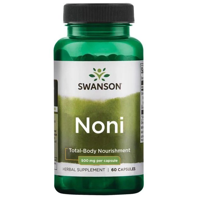 Swanson Noni 500mg for Vitality and Overall Wellness 60 Capsules