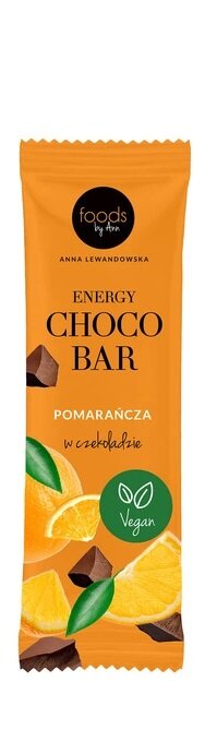 Foods by Ann Energy Choco Bar Orange in Chocolate 35g Best Before 19.09.24