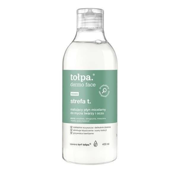 Tołpa Dermo Face Zone T Mattifying Micellar Liquid for Face and Eye Wash 400ml