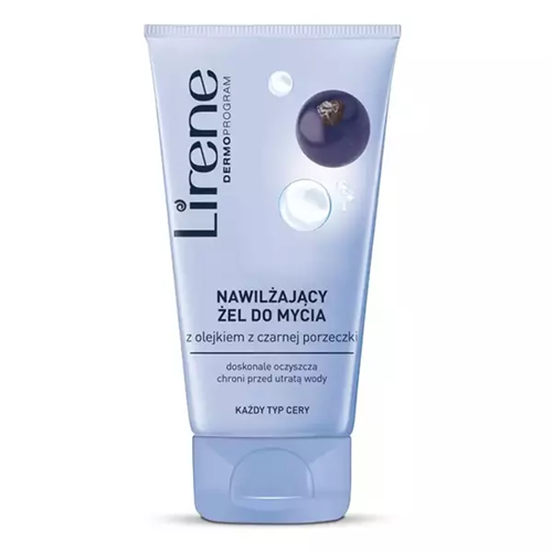 Lirene Nawilżający Żel do Mycia Twarzy z Olejkiem z Czarnej Porzeczki 150ml
