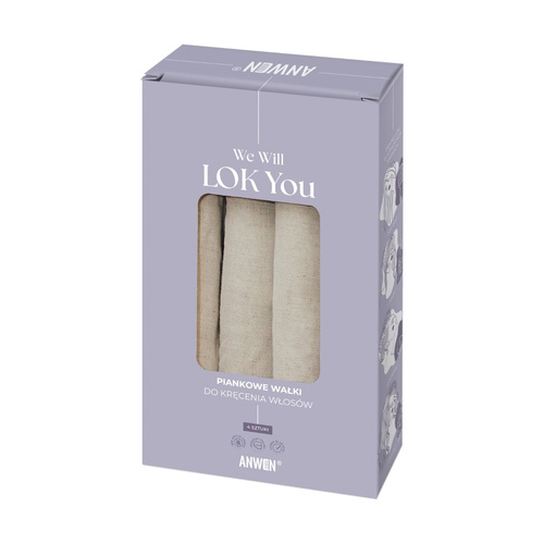 Anwen We Will Lok You Piankowe Wałki do Kręcenia Włosów 4 Sztuki