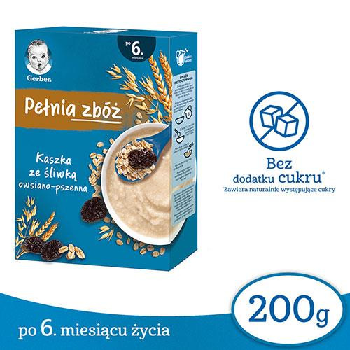 Gerber Cereals Richness Oat-Wheat Porridge with Plum for Infants after 6 Months 200g
