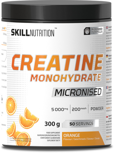 Micronised Creatine Monohydrate Flavoured, Orange - 300g