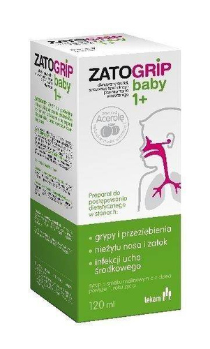 Zatogrip Baby 1+ Syrop na Wsparcie Odporności dla Dzieci 120ml