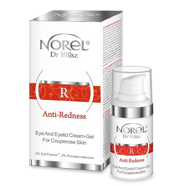 Norel Anti Redness Krem -Żel pod Oczy i na Powieki dla Skóry Wrażliwej 15ml