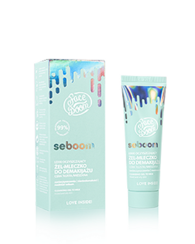 FaceBoom Seboom Light Cleansing Gel-Milk Make-Up Removal for Oily and Combination Skin 45g