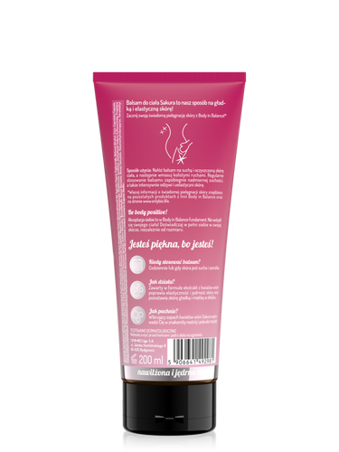 OnlyBio Body in Balance Nawilżajacy Balsam do Ciała Sakura Kwiat Wiśni 200ml
