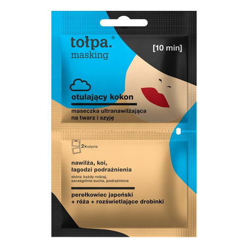 Tolpa Masking Wrap Cocoon Nawilżająca Maska na Twarz i Szyję 2x5ml