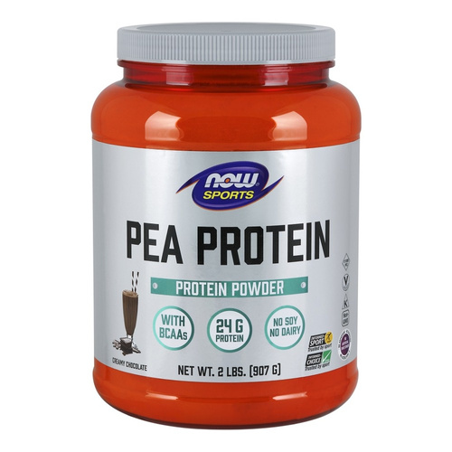 NOW Foods Sports Pea Protein Non-GMO Pea Protein Isolate Chocolate 907g