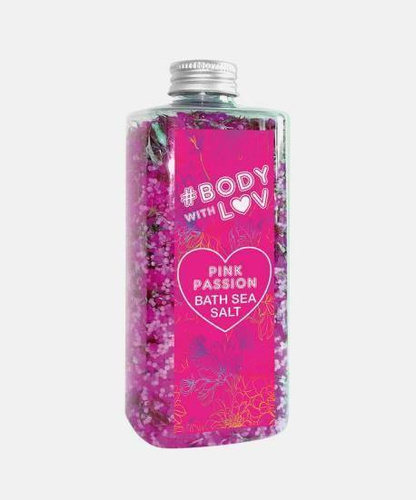 New Anna Body with Lov Pink Passion Nawilżająca i Odżywcza Sól Morska do Kąpieli 500g