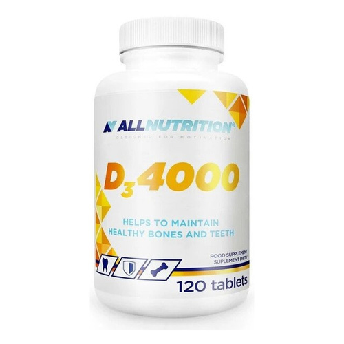 Allnutrition Witamina D3 4000 IU Na Odporność i Zdrowe Kości 120 Tabletek