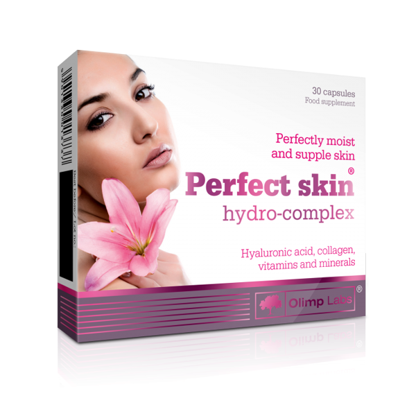 Olimp Labs Perfect Skin Hydro-Complex with Collagen Hyaluronic Acid and Vitamins for Skin Elasticity 30 Capsules