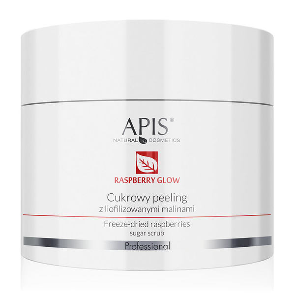 Apis Raspberry Glow Cukrowy Peeling z Malinami 220g
