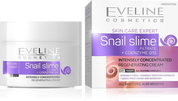 Eveline Concentrated Regenerating Day and Night Cream with Snail Slime Filtrate and Coenzyme Q10 50ml 