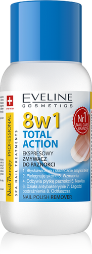 Eveline Total Action 8w1 Ekspresowy Zmywacz do Paznokci 150ml