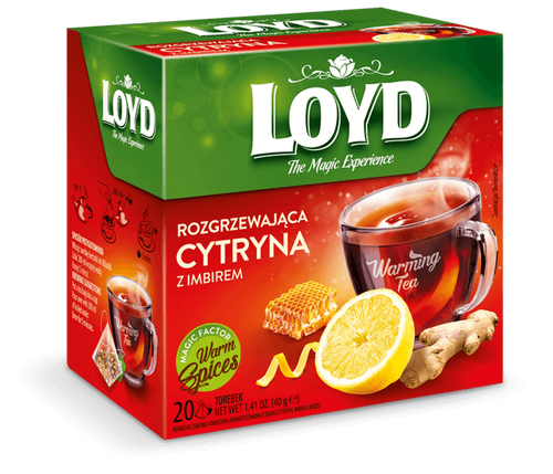Loyd The Magic Experience Warming Tea with Ginger Lemon and Honey 20x2g