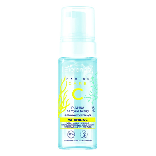 Bielenda C Marine Care Głęboko Oczyszczająca Pianka do Mycia Twarzy z Witaminą C 150ml