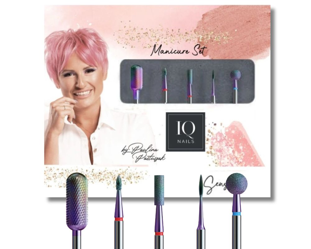 IQ Nails Sensitive Set for Delicate Nail Care 5 Pieces