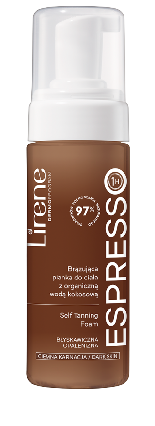 Lirene Perfect Tan Vegan Tanning Body Foam Espresso 150ml