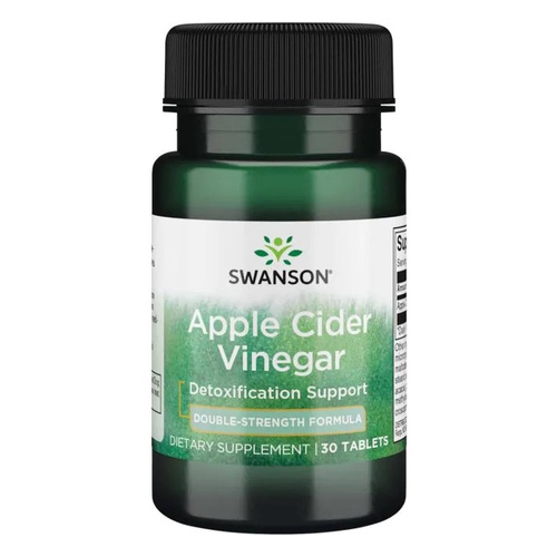 Swanson Apple Cider Vinegar 200mg Double Strength for Metabolism Support 30 Tablets