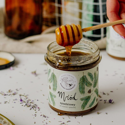 Pasieki Sadowskich Honeys of the World Coniferous Honeydew Honey 450g