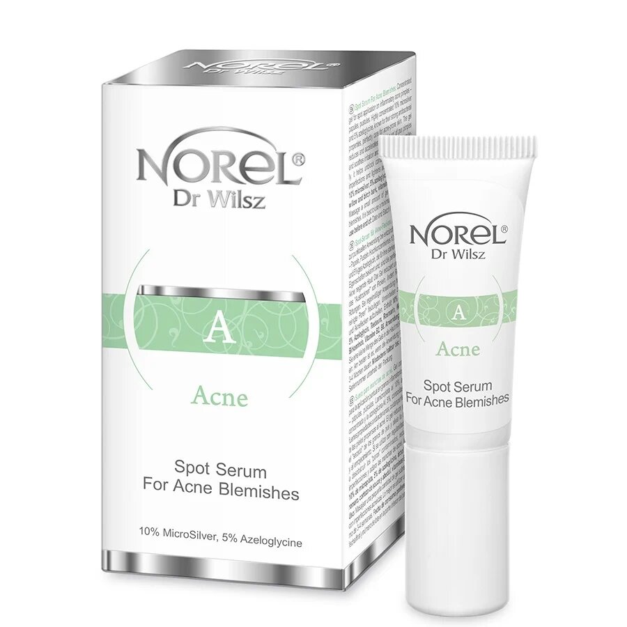 Norel Acne Punktowe Serum na Wypryski dla Skóry Tłustej i Trądzikowej 10ml