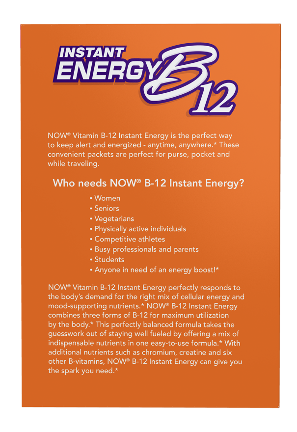 Now Foods Vitamin B-12 Instant Energy 75 Saszetek