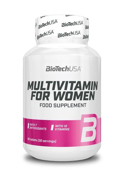 BioTechUSA Multivitamin for Women Kompleks Witamin i Minerałów 60 Tabletek