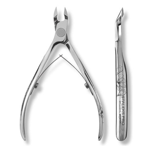 Staleks Pro Exclusive 20 Cuticle Nippers Magnolia Pattern NX-20-5m Cutting Length 5 mm