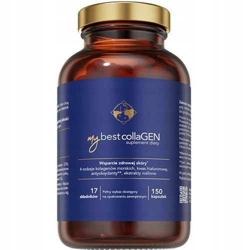 MyBestPharm MyBestCollaGEN dla Zdrowej Skóry 120 Kapsułek