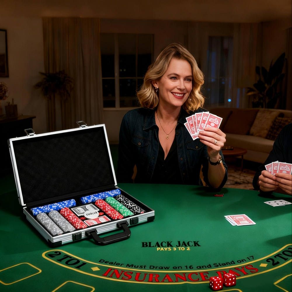 SPORTNOW 400-Piece Poker Chips Set with Lightweight ABS Case, Casino Texas Holdem Poker Set with Mat, 11.5g Numbered Poker Chips, Two Decks of Cards, Dealer, Five Dices, Grey