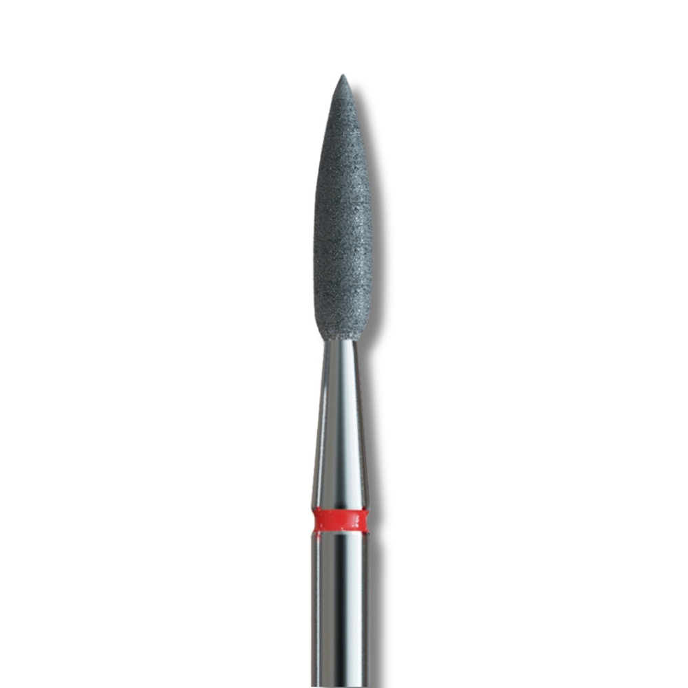 IQ Nails Diamond Nail Drill Bit Flame Shape Fine Grit 2.3mm for Detailed Manicure and Pedicure 243.514.023XL 1 Piece